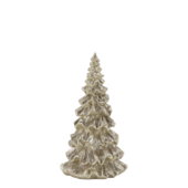 Christmas tree with glitter 25cm, champagne