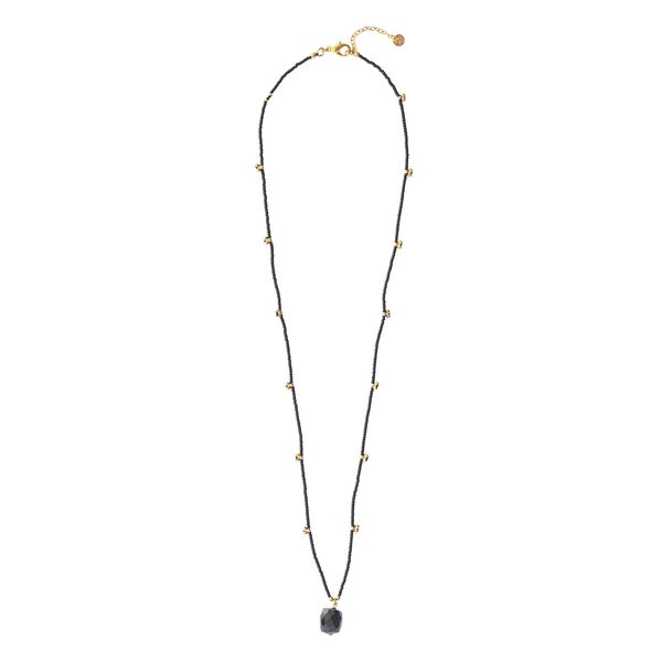 Cherish black onyx gold necklace