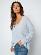 Thora v-neck knit, skyway