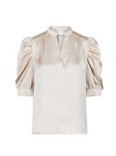 Roella heavy sateen blouse, champagne
