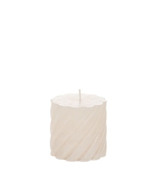 Kierrekynttilä 7cm, valkoinen