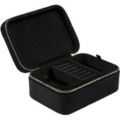 Velvet jewellery box, black