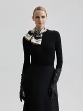 Brynn -nahkakäsineet, musta