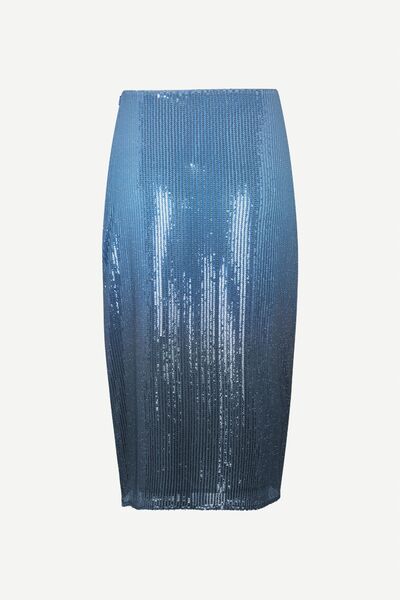 Saagneta skirt, ombre heron