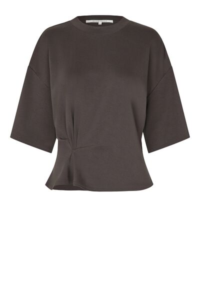 Missouri tee, dark brown melange