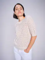 Karin marisol linen knit, feather gray