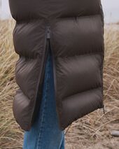 Viviana C puffer jacket, dark brown