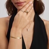 Celine crystal ring, clear gold