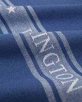 Icons cotton jacquard star kitchen towel, blue/white