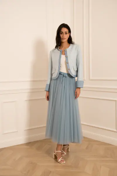 Aria tulle skirt, ciel