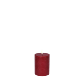 Led pillar candle 10cm, carmine red