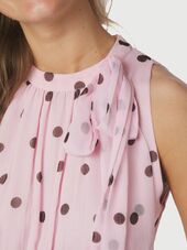 Marli big dot dress, light pink
