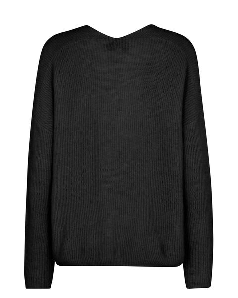 Thora V-neck knit, black