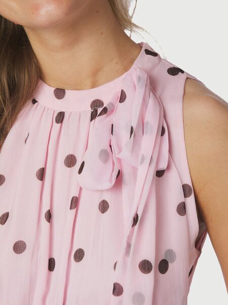 Marli big dot dress, light pink