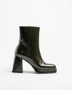Dorit bootie, patent dark green