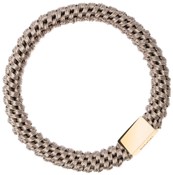 Fat hair ties, nougat