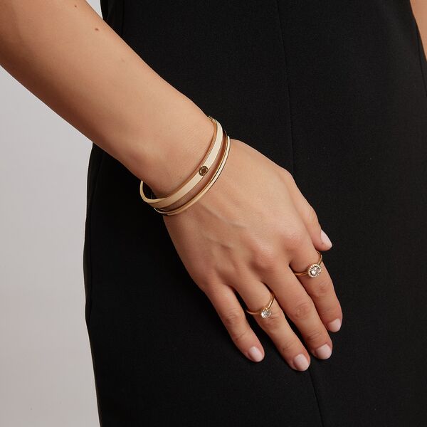 Palermo bangle, nude gold