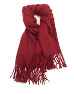 Scarf blended with cashmere, burgundy