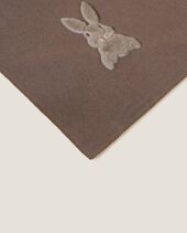 Soft cotton sweet rabbit throw 130x160, turtledove