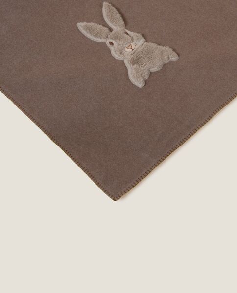 Soft cotton sweet rabbit throw 130x160, turtledove