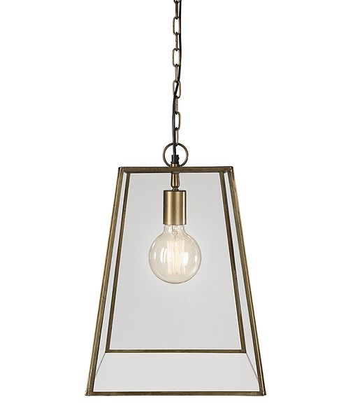 Slim city ceiling lamp, brass