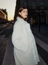 Saar coat, moonstone