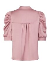 Roella heavy sateen blouse, evening rose