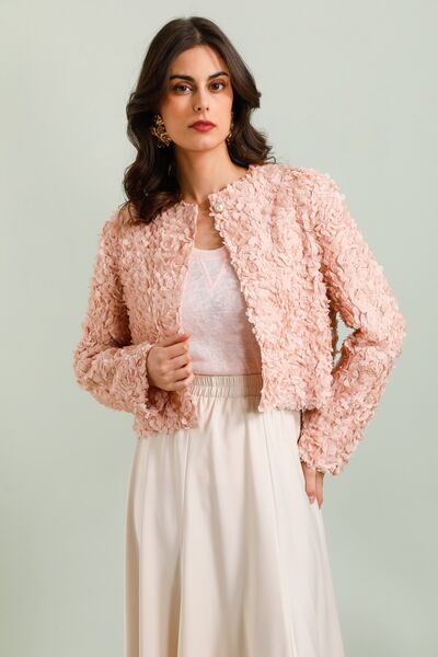 Floral jacket, rose