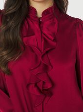 Zamola blouse, dark red