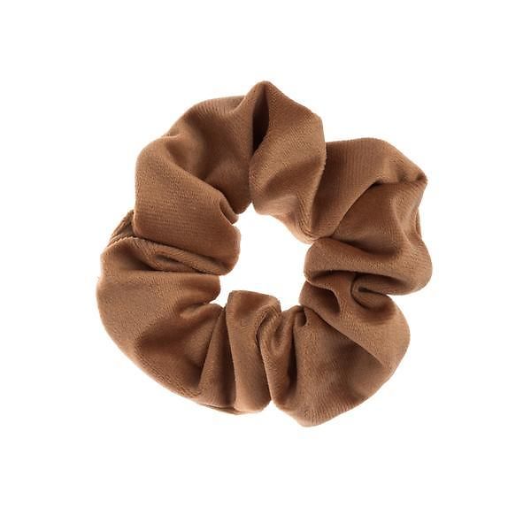 Velvet scrunchie, camel