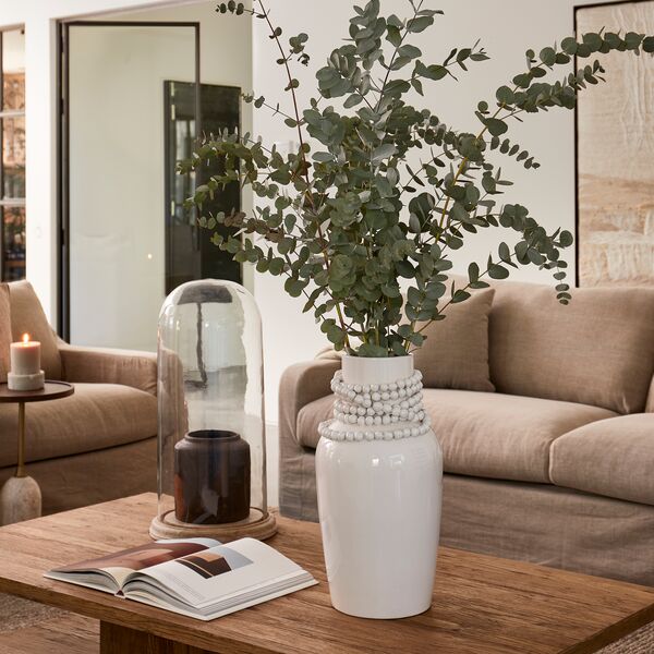 Precious pearl vase L