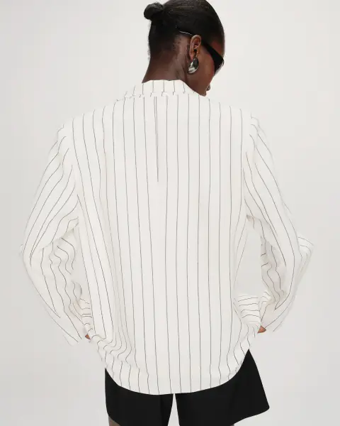 Velvet blazer, white