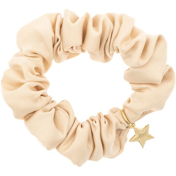Satin scrunchie, champagne