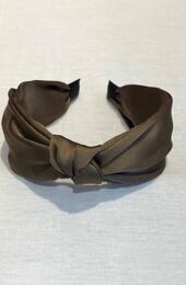 Sateen headband, taupe