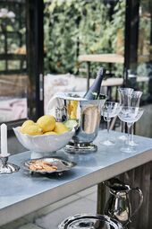 Sigrid pitcher 25,5cm, silver brass