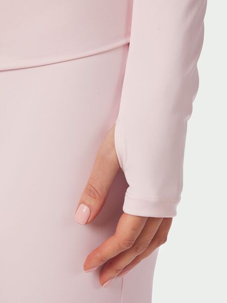 Nolana zip blouse, light pink