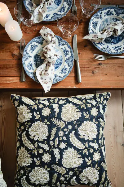 Cushion cover 50x50, yamini midnight