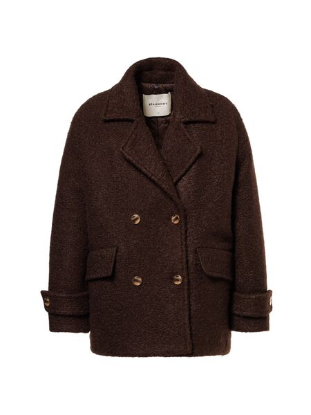 Avril short coat, dark chocolate