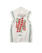 Tomato kitchen towel, white/green/red