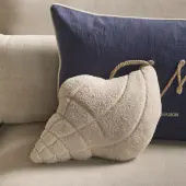 Ocean shell box pillow