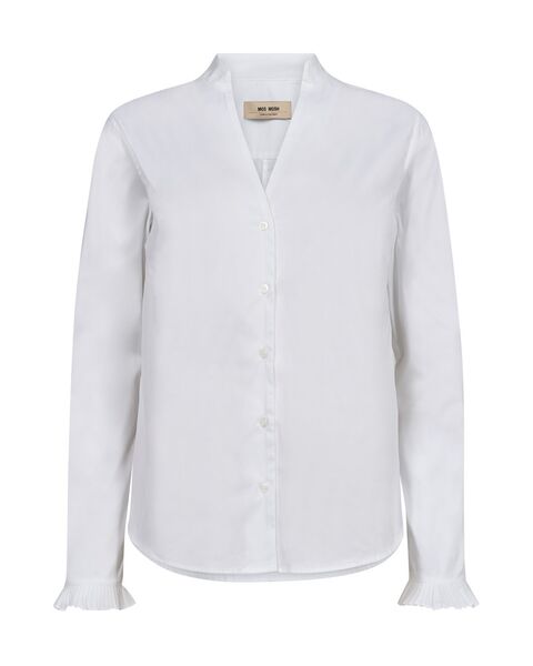 Hassie pleat shirt, white