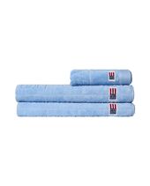Velour Jacquard Logo Towel 30x50, Blue