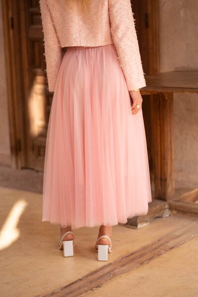 Aria tulle skirt, rose bonbon