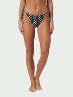 Thalia dot bikini brief, black