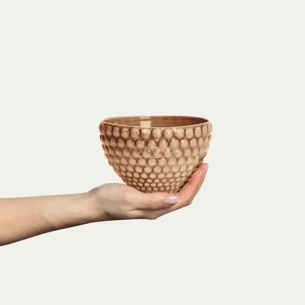 Bubbles bowl 13cm, cinnamon