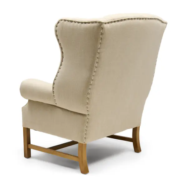 Franklin park wing chair, linen flax