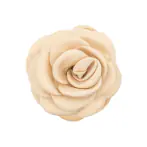 Satin rose hair claw, champagne