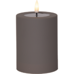Flamme soft LED-kynttilä 12,5cm, ruskea