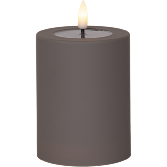 Flamme soft LED-kynttilä 12,5cm, ruskea