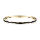 Poppy mini bangle, black gold